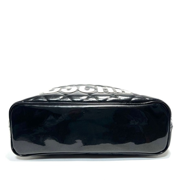 Moschino Patent Leather Signature Logo Bag - Picture 9 of 17